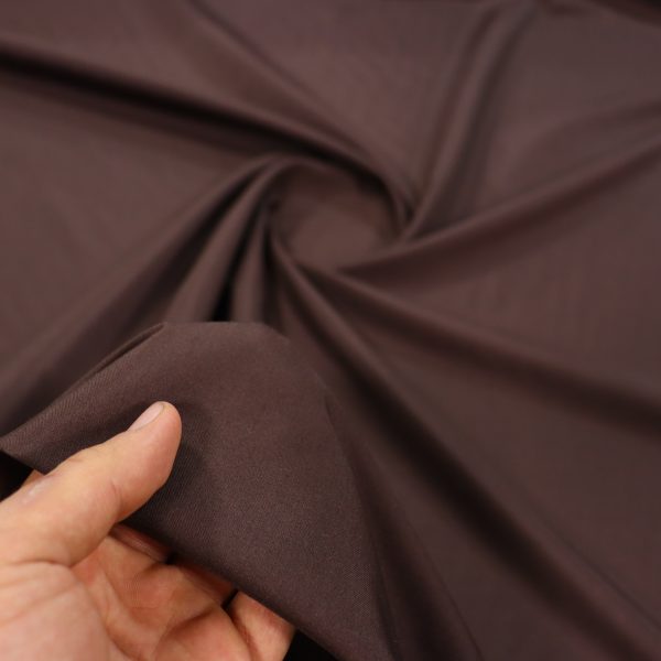 Brown Tetron fabric, width 3 meters, code 525