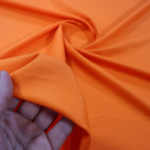 Tetron fabric, orange, 3 meters wide, code 537