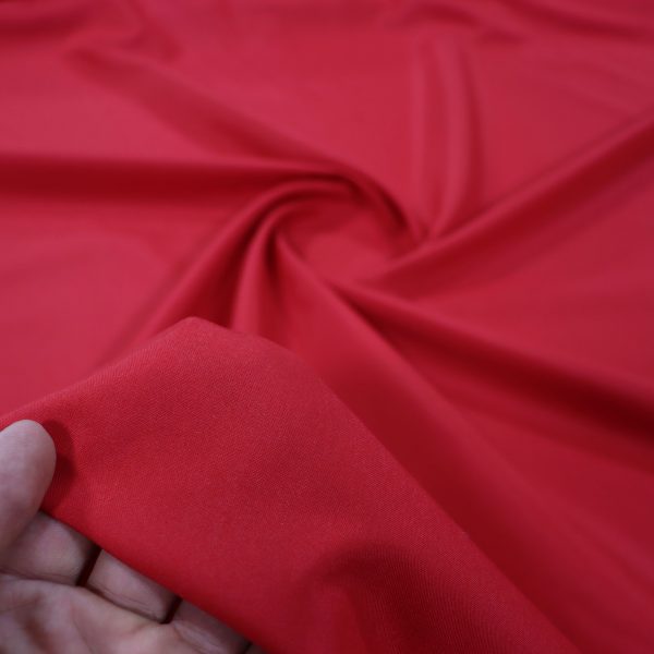 Red Tetron fabric, width 3 meters, code 515