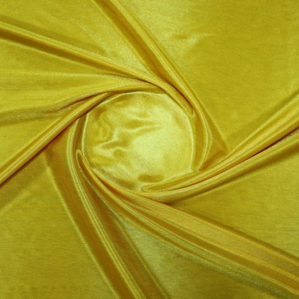 Jersey lining fabric (virgin) in canary yellow
