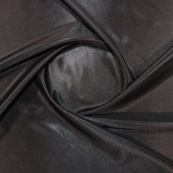 Jersey lining fabric (virgin), black