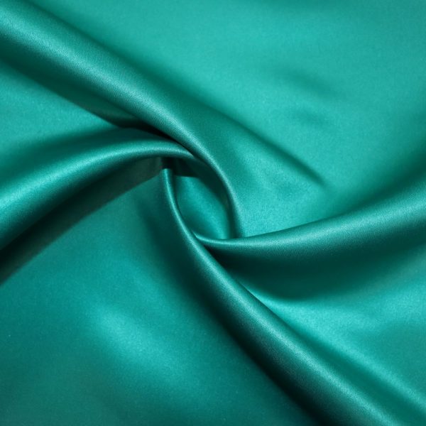 پارچه ساتن آمریکایی چینی رنگ سبزآبی