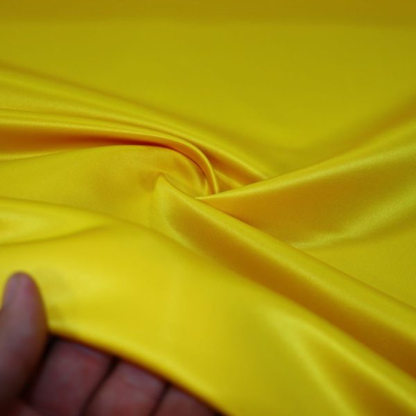 پارچه ساتن آمریکایی چینی رنگ زرد