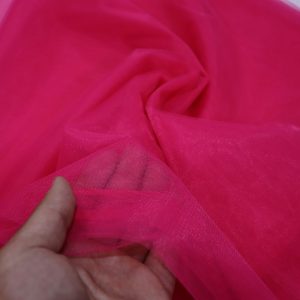 پارچه تور فرانسوی ( سانول ) عرض ۳ متر رنگ سرخ آبی