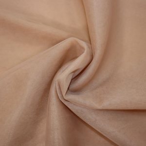 پارچه تور فرانسوی ( سانول ) عرض ۳ متر رنگ کرم نسکافه‌ای