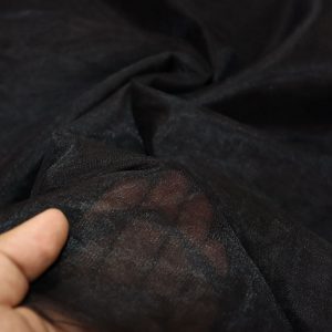 پارچه تور فرانسوی ( سانول ) عرض ۳ متر رنگ مشکی