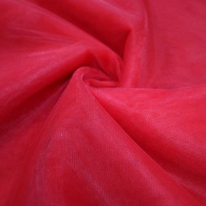 پارچه تور فرانسوی ( سانول ) عرض ۳ متر رنگ قرمز