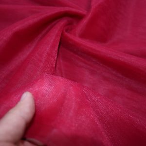 پارچه تور فرانسوی ( سانول ) عرض ۳ متر رنگ زرشکی روشن