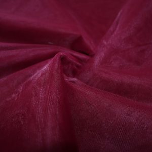 پارچه تور فرانسوی ( سانول ) عرض ۳ متر رنگ زرشکی سیر