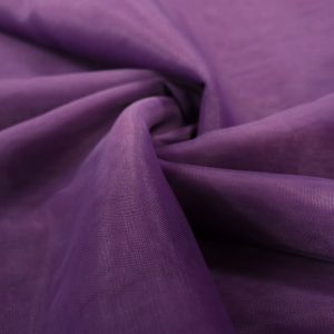 پارچه تور فرانسوی ( سانول ) عرض ۳ متر رنگ بنفش بادمجونی ملایم