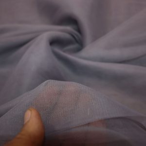 پارچه تور فرانسوی ( سانول ) عرض ۳ متر رنگ طوسی متوسط