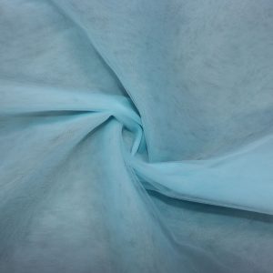 پارچه تور فرانسوی ( سانول ) عرض ۳ متر رنگ سبز آبی روشن