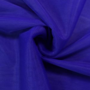 پارچه تور فرانسوی ( سانول ) عرض ۳ متر رنگ آبی کاربنی