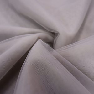 پارچه تور فرانسوی ( سانول ) عرض ۳ متر رنگ نقره‌ای