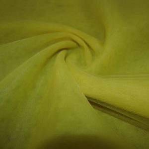 پارچه تور فرانسوی ( سانول ) عرض ۳ متر رنگ زرد