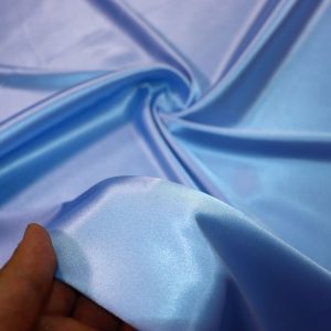 پارچه ساتن ال ایکس رنگ آسمانی سیر