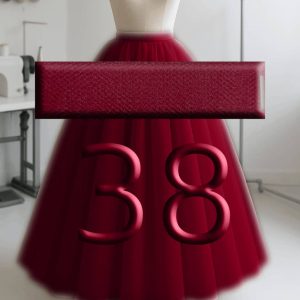 پارچه تور مژگان ( خشک ) عرض 3 متر رنگ عنابی