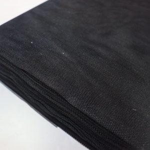 پارچه تور گاز ( ارگانزا ) مشکی عرض 180
