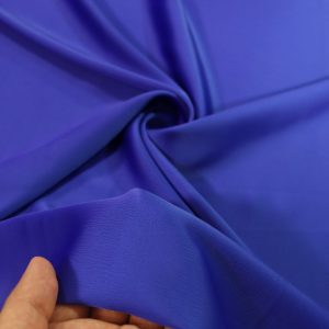 پارچه ساتن زارا رنگ آبی کاربنی
