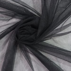 پارچه تور ایتالیا کرم مشکی