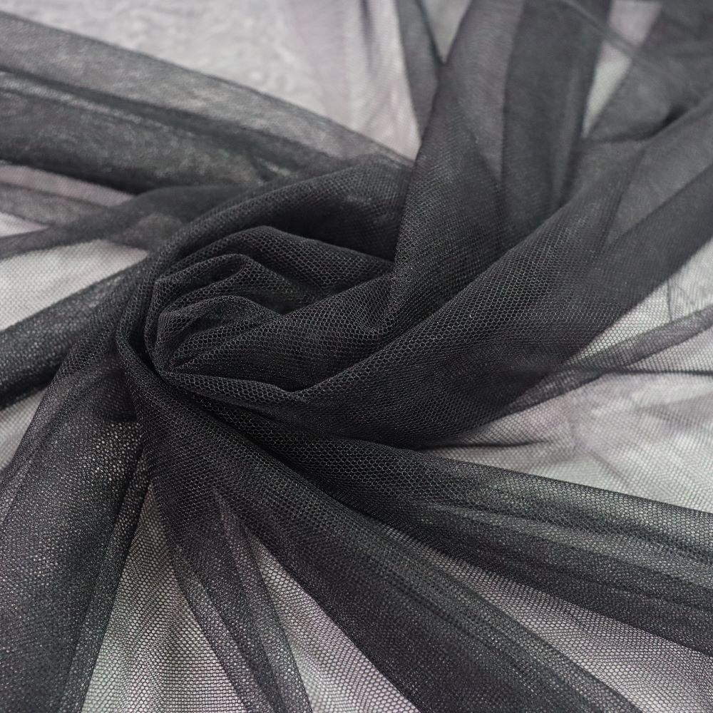 IMG_5895 پارچه تور ایتالیا کرم مشکی