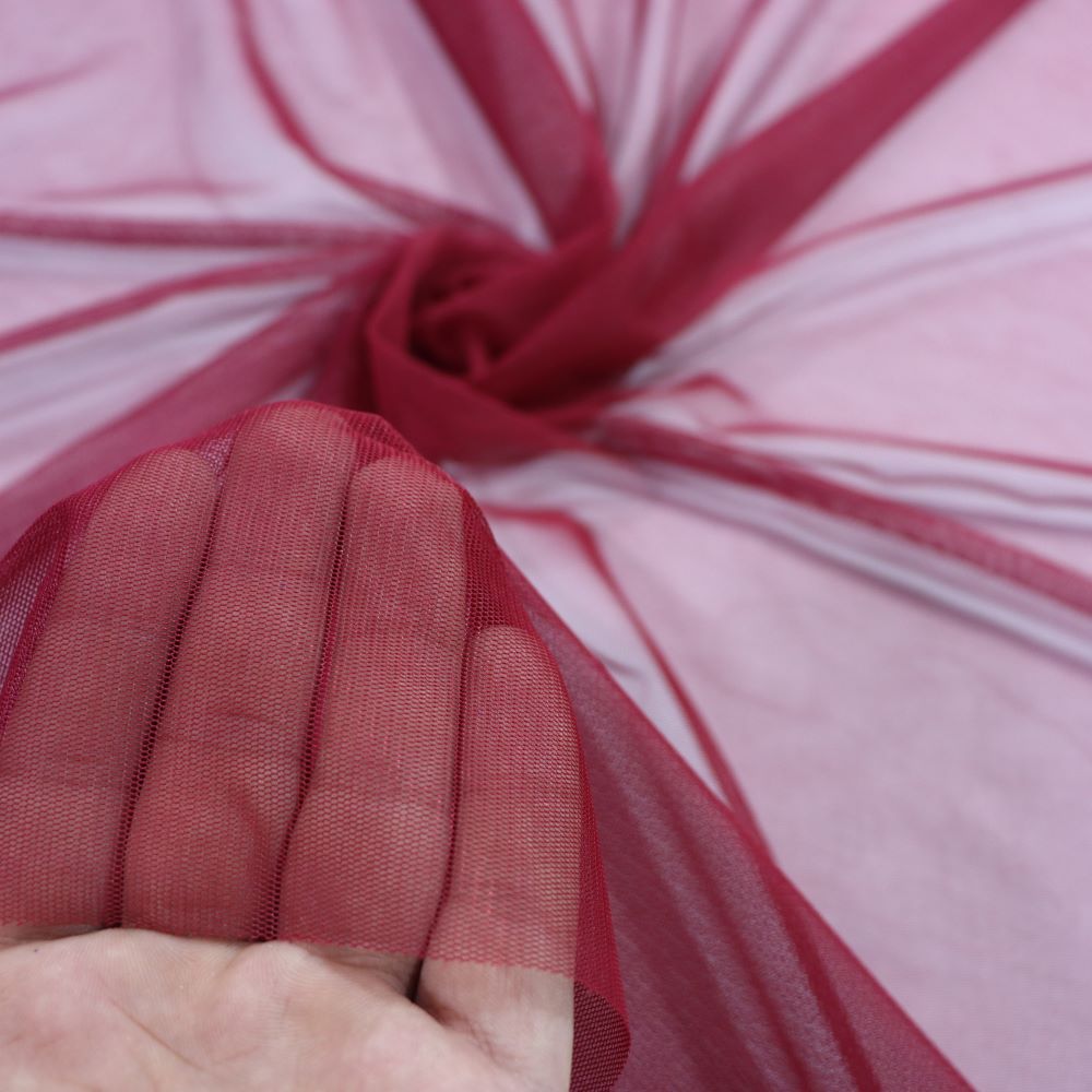 IMG_5917 پارچه تور کش زرشکی