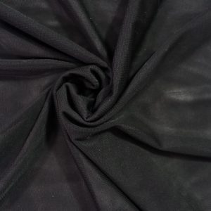 پارچه تور دو بر کش (حریر کش) رنگ مشکی