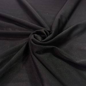 پارچه تور دو بر کش (حریر کش) رنگ مشکی