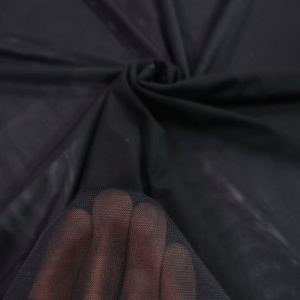 پارچه تور دو بر کش (حریر کش) رنگ مشکی