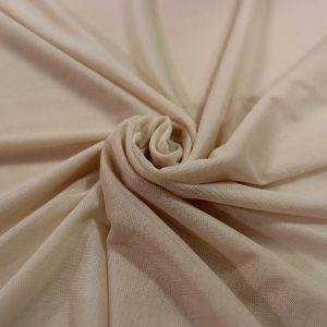 پارچه تور دو بر کش (حریر کش) رنگ کرم روشن