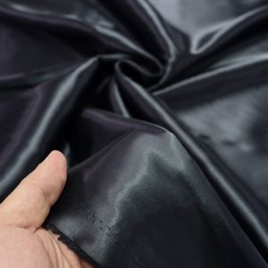 پارچه ساتن مات (فرانسه) رنگ مشکی