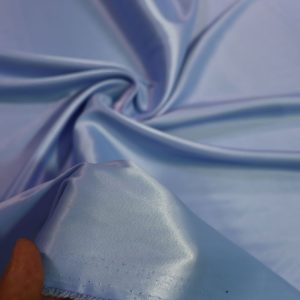 پارچه ساتن مات (فرانسه) رنگ آبی آسمانی