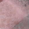 پارچه مجلسی دانتل فرانسه گل حریر برجسته رنگ صورتی طرح یک سری جدید