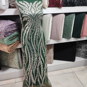پارچه تور کار شده طرح الیزابت
