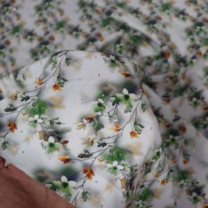 پارچه نخی نگین‌دار طرح دو رنگ یک