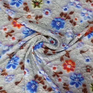 پارچه نخی نگین‌دار طرح شش رنگ سه