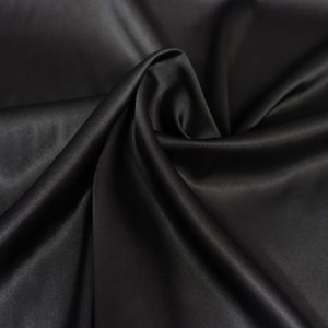 پارچه ساتن سیلک (ابریشم) رنگ مشکی